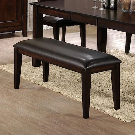 Transitional Accent Bench with Upholstered Seat